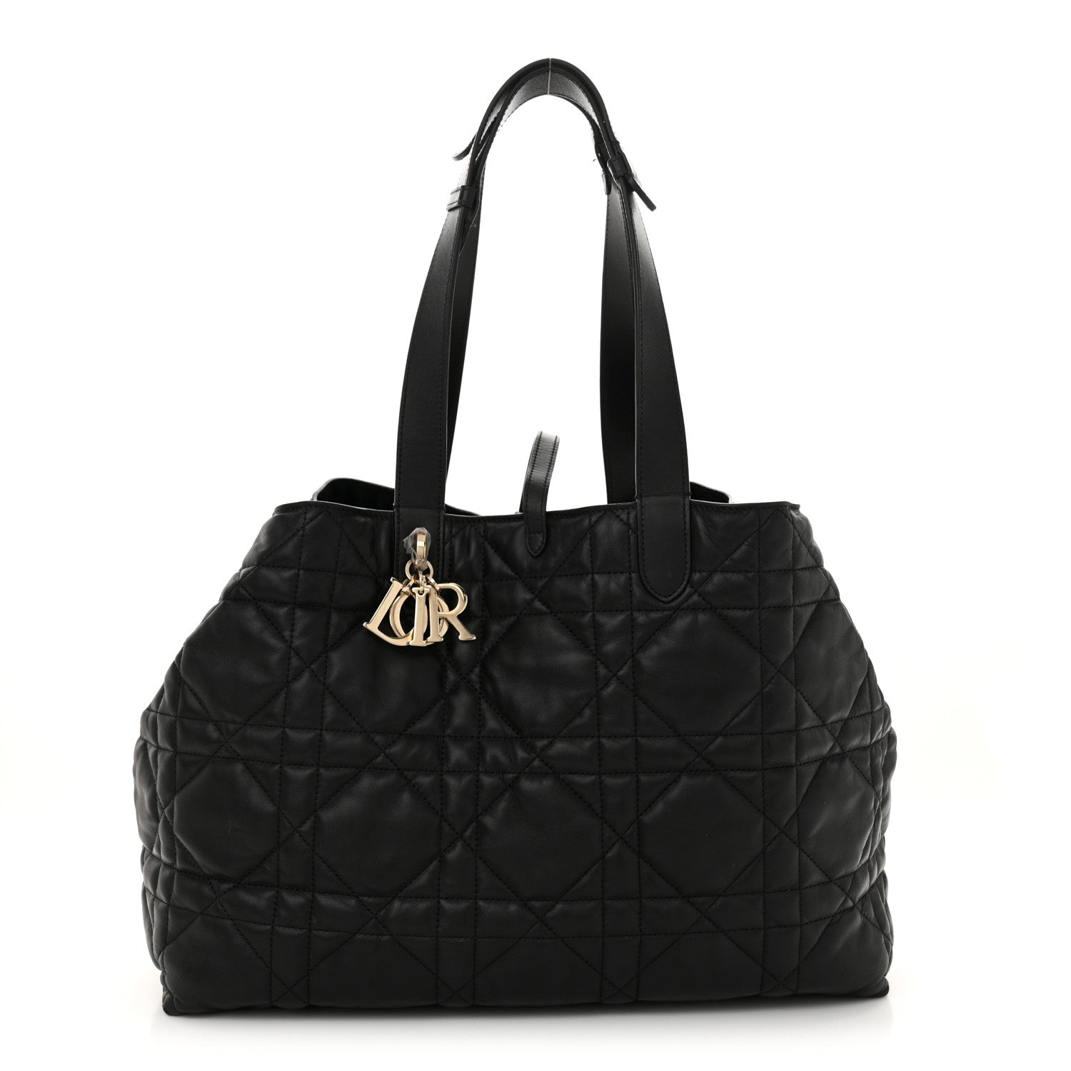Christian Dior Calfskin Macrocannage Large Toujours  Black 1 of 15