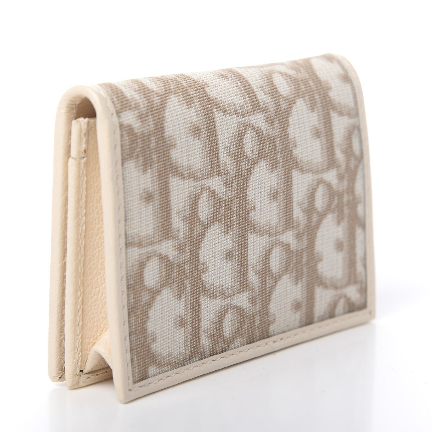 Christian Dior Monogram Vintage Flowers Card Holder Beige 3 of 7