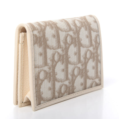 Christian Dior Monogram Vintage Flowers Card Holder Beige 3 of 7