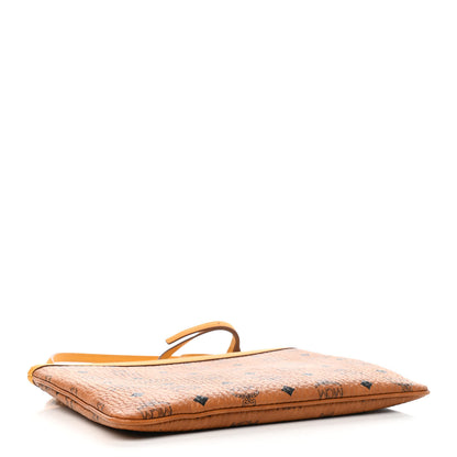 MCM Visetos Medium Crossbody Pouch Cognac Yellow 4 of 11