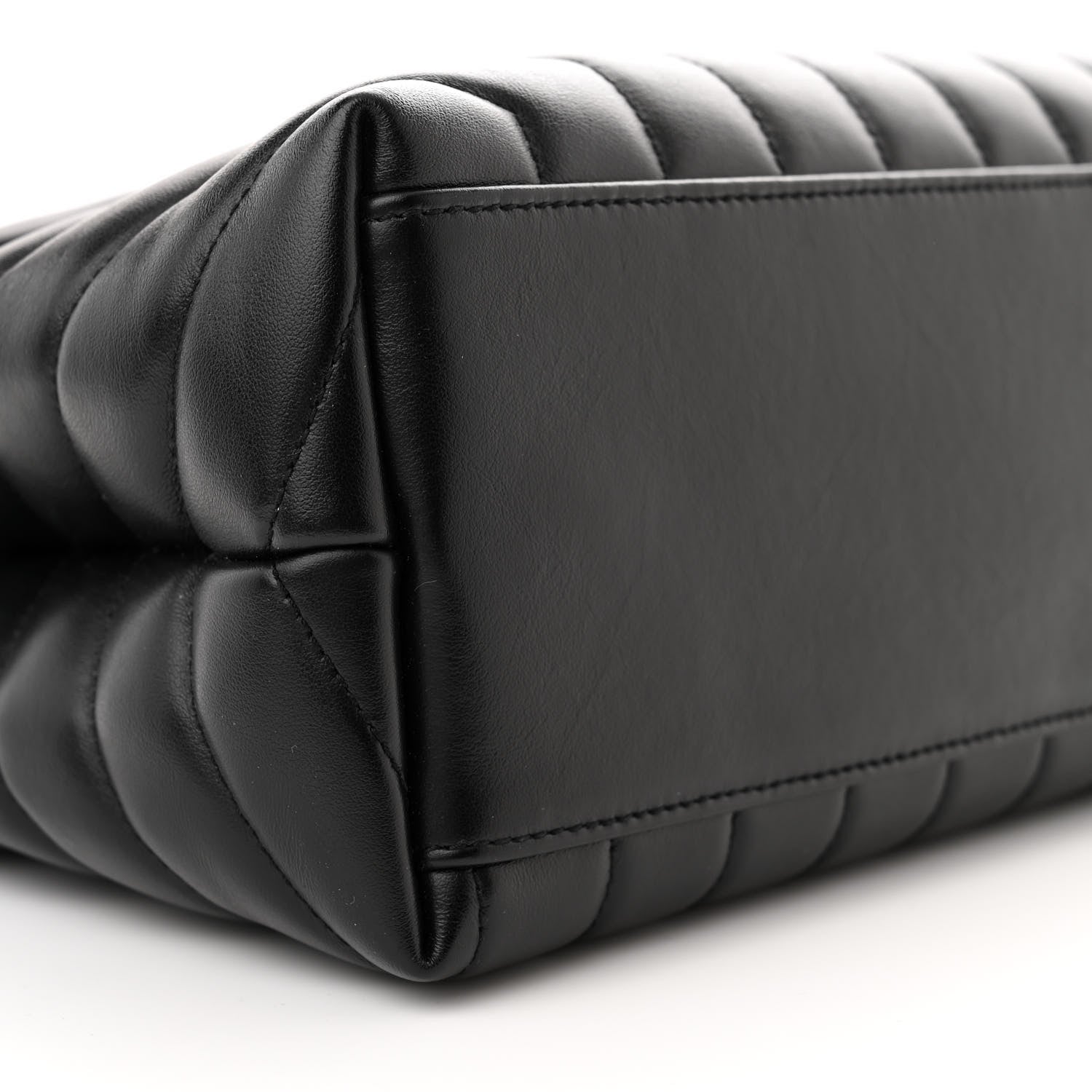 Saint Laurent Calfskin Y Quilted Monogram Medium Loulou Chain Satchel Black 9 of 10