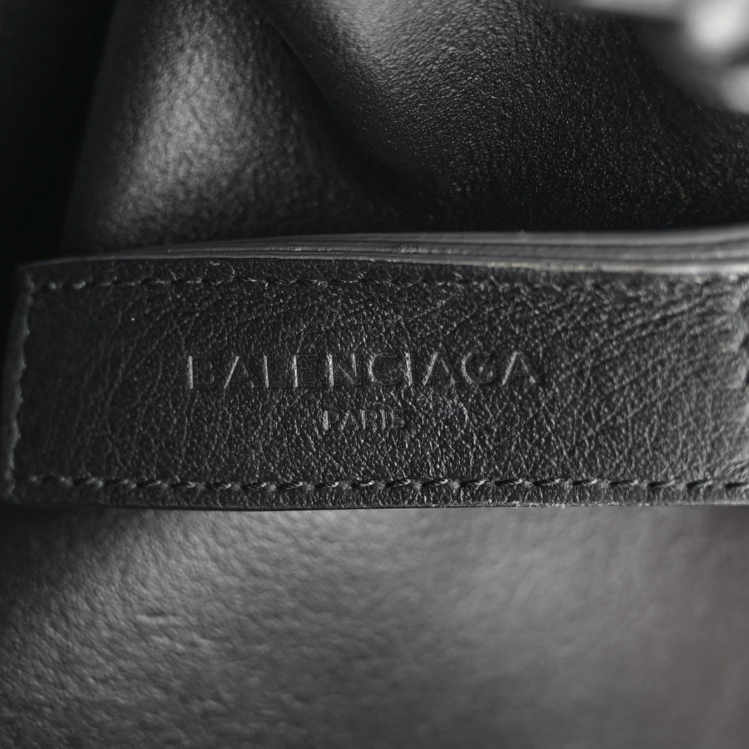 Balenciaga Veau Baltimore Double Sided Small Everyday Tote Gris Fossile Black 7 of 18