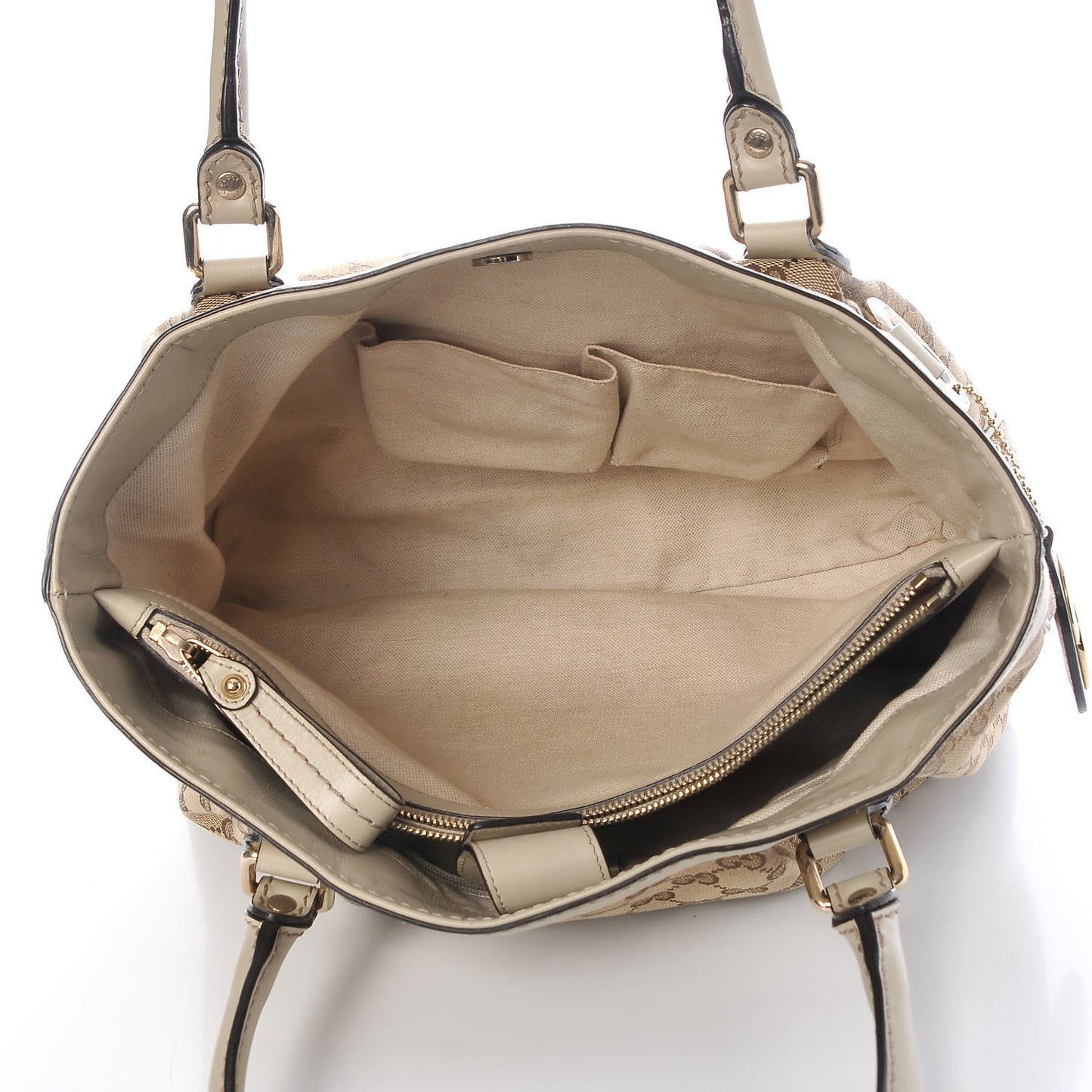 Monogram Medium Sukey Top Handle Tote Off White