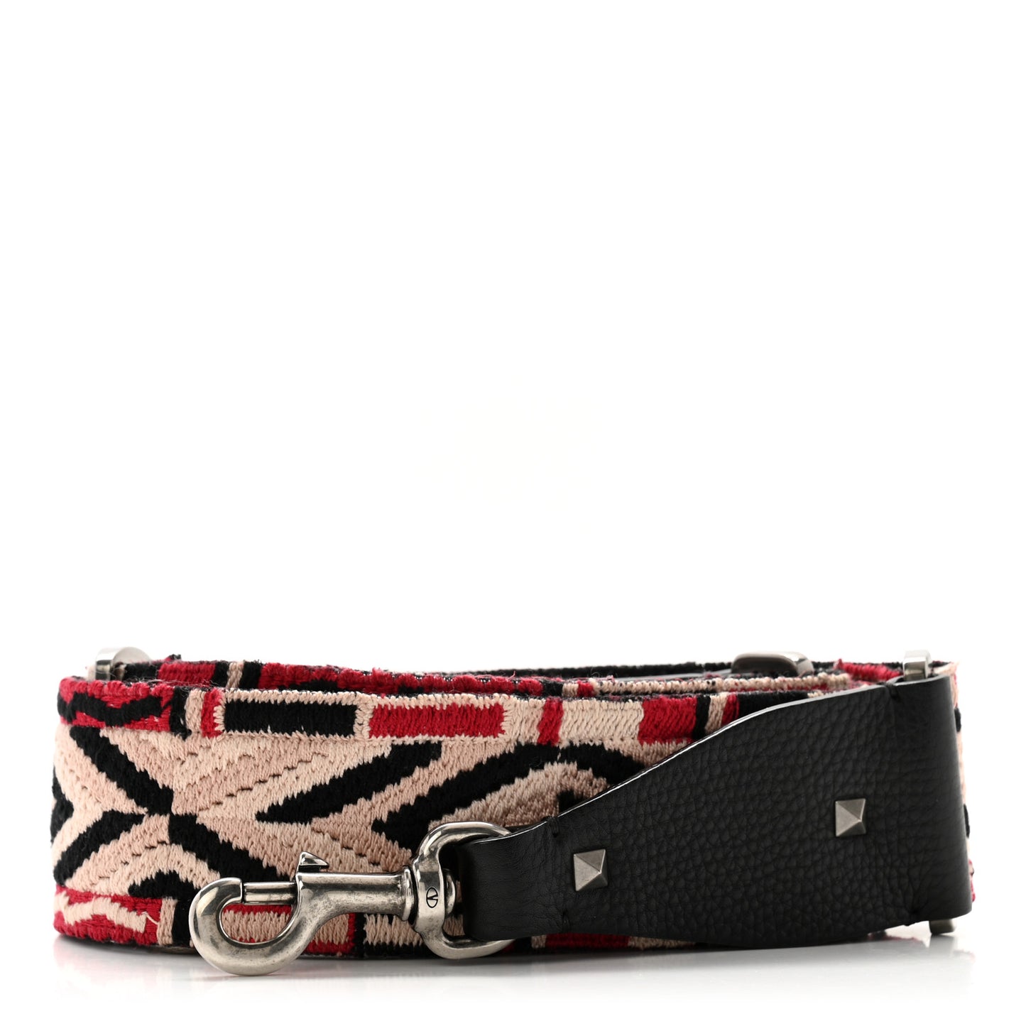 Canvas Loveblade Embroidered Rockstud Guitar Strap Multicolor