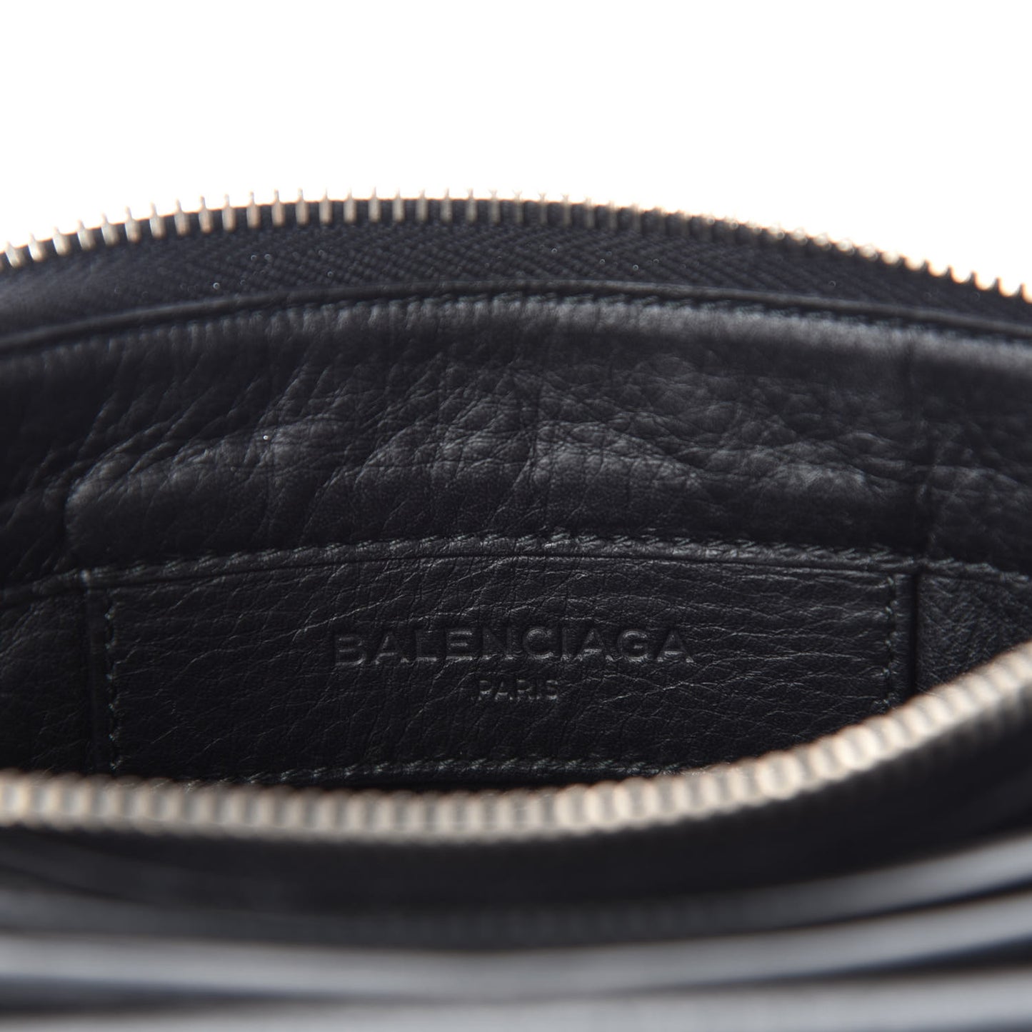 Veau Papier Triple XS Zip Around Crossbody Black