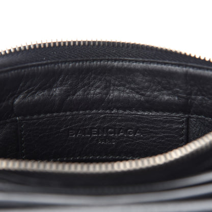 Balenciaga Veau Papier Triple XS Zip Around Crossbody Black 8 of 10