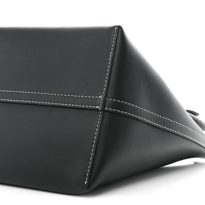 Burberry Soft Calfskin Small Pocket Tote Bag Black 9 of 9