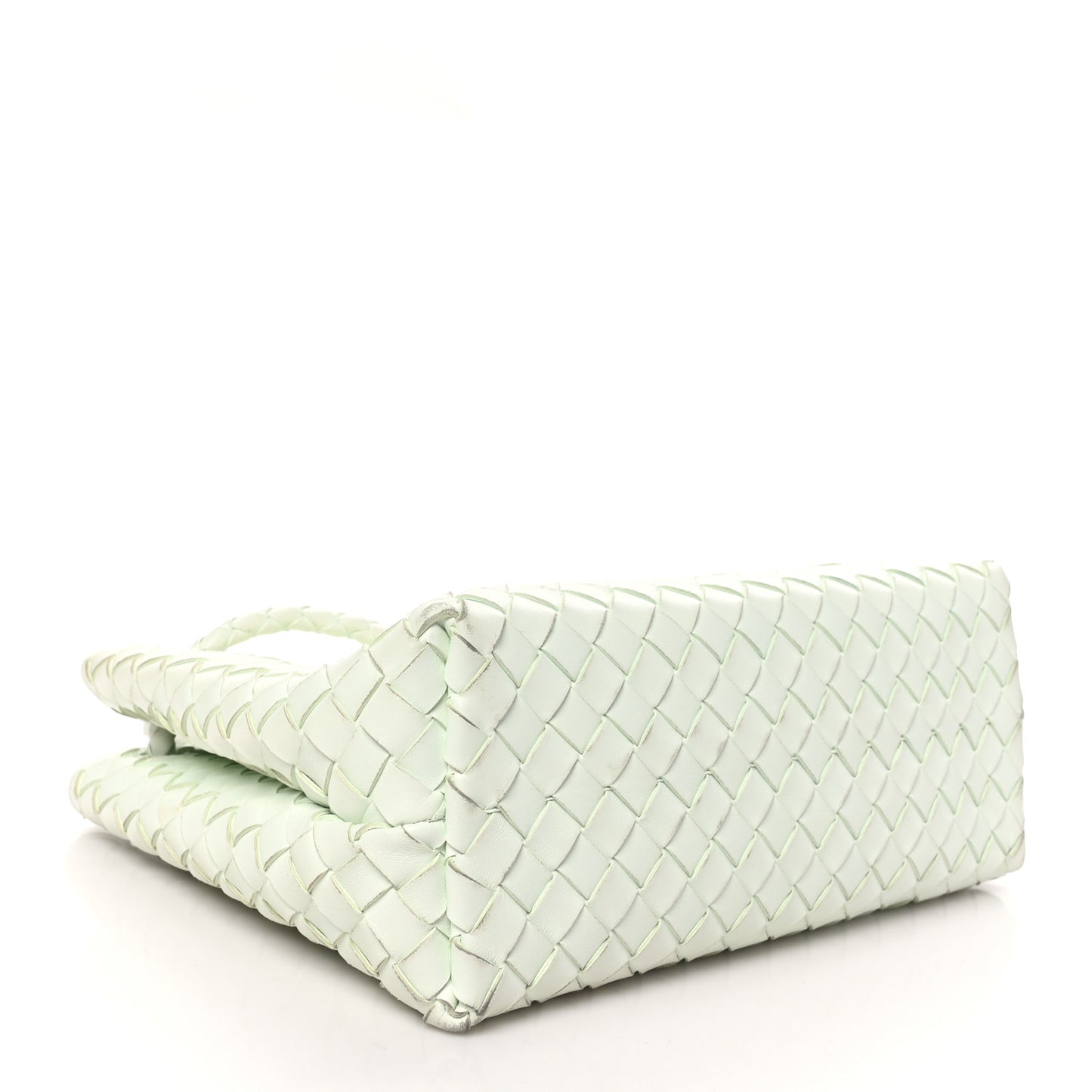 Nappa Intrecciato Medium Andiamo Shoulder Bag Glacier