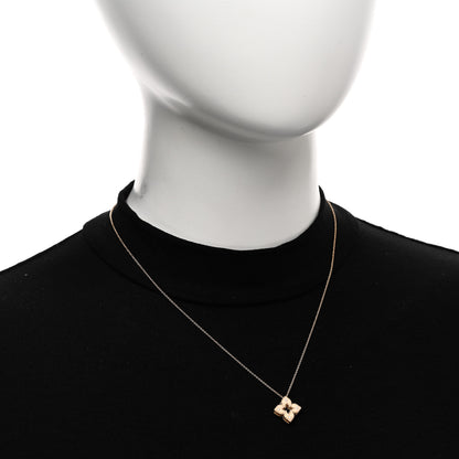 Roberto Coin 18K Rose Gold Diamond Petite Venetian Princess Flower Pendant Necklace 2 of 4