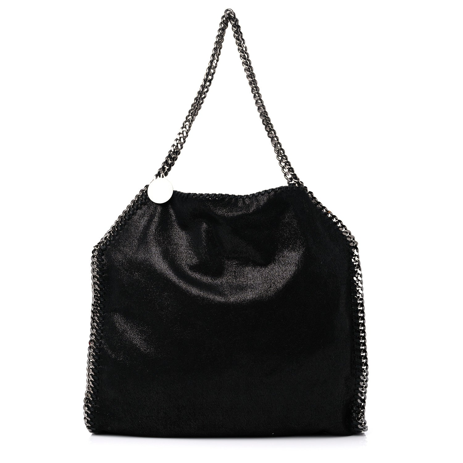 Stella McCartney Shaggy Deer Small Falabella Fold Over Tote Black 1 of 11