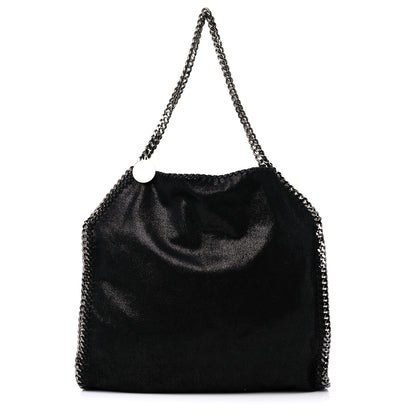Stella McCartney Shaggy Deer Small Falabella Fold Over Tote Black 1 of 11