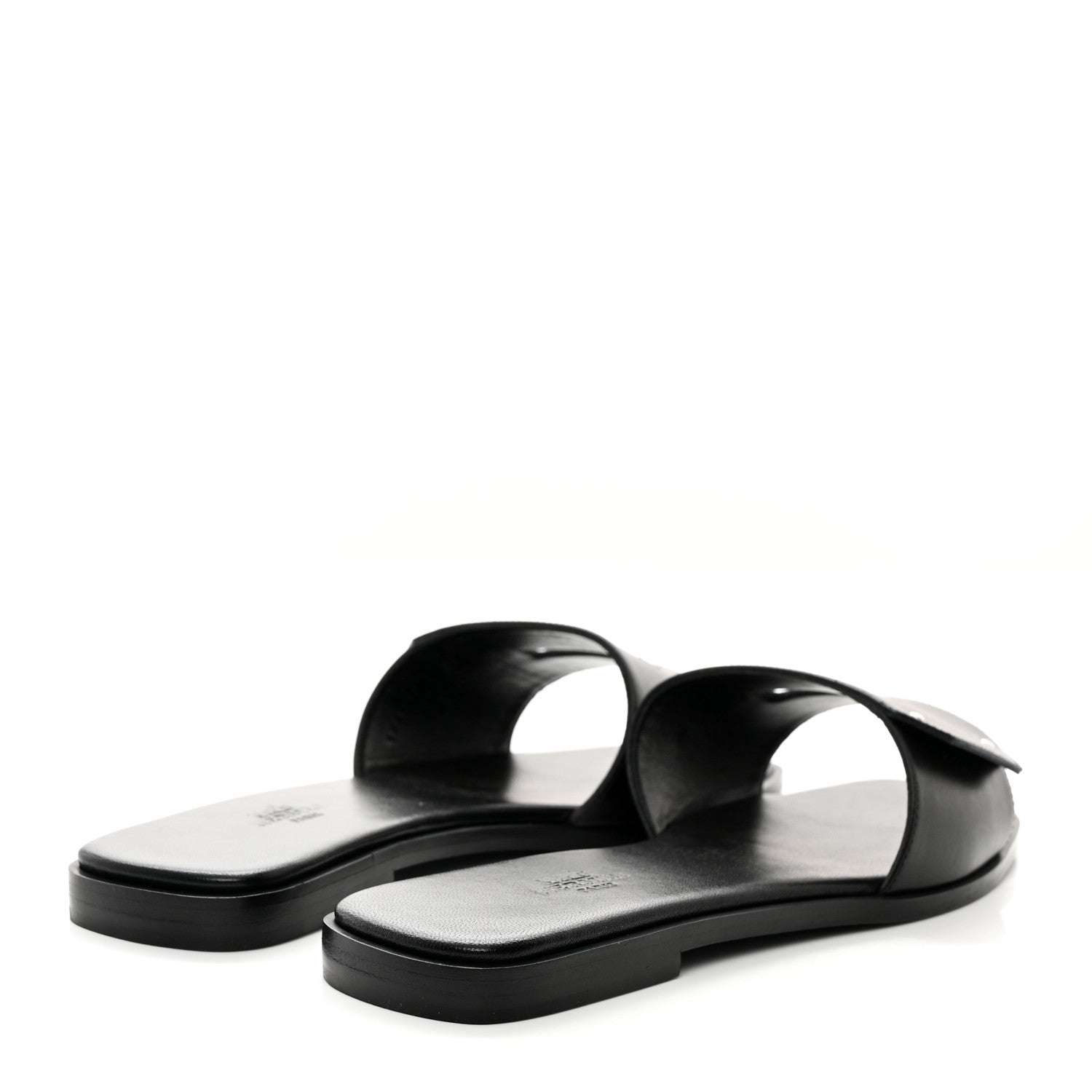 Hermes Calfskin View Sandals 38.5 Black 4 of 10