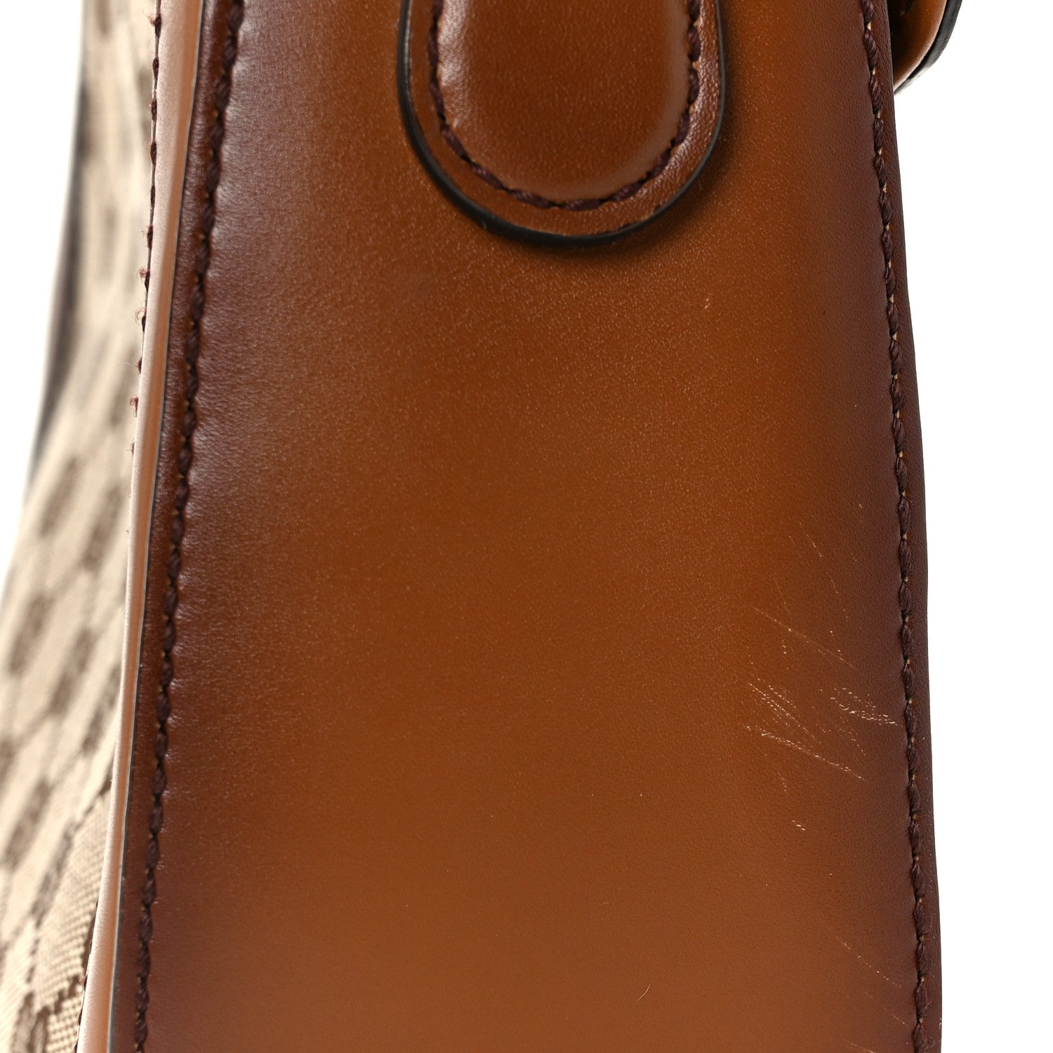 Gucci Monogram Medium Lady Web Shoulder Bag Beige Cuir 13 of 13