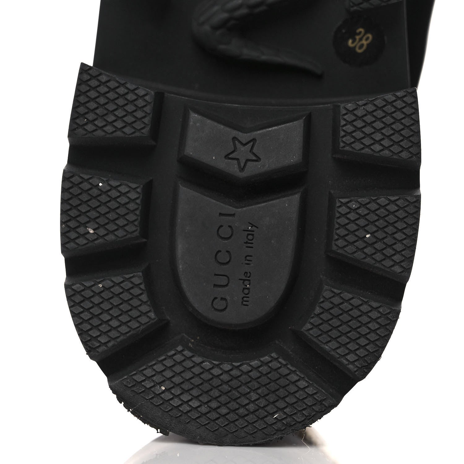 Gucci Calfskin Crystal GG Trip Chelsea Ankle Boots 38 Black 6 of 10