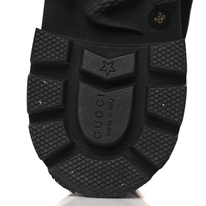 Gucci Calfskin Crystal GG Trip Chelsea Ankle Boots 38 Black 6 of 10