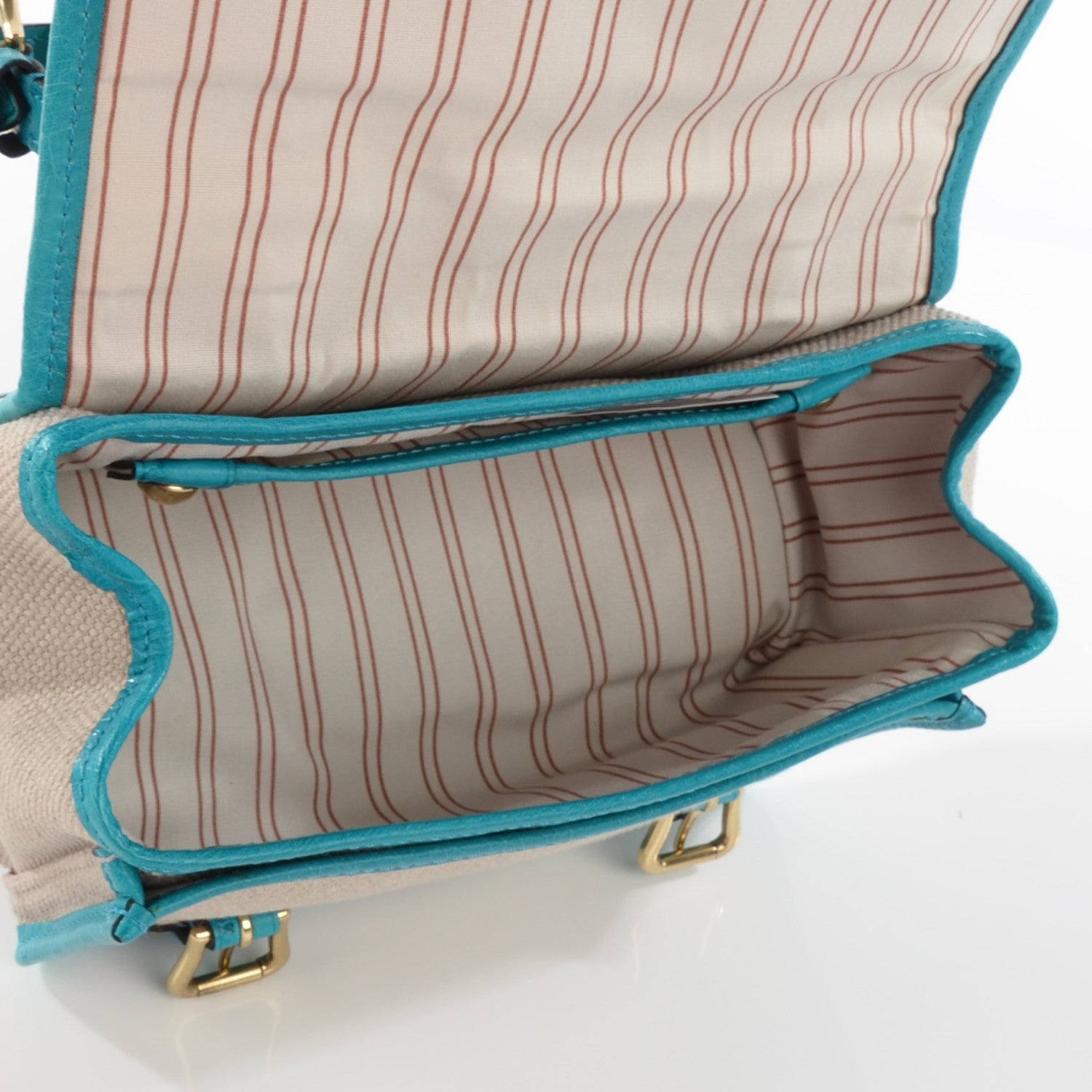 Louis Vuitton Trianon Ostrich Sac Express PM Turquoise 5 of 8