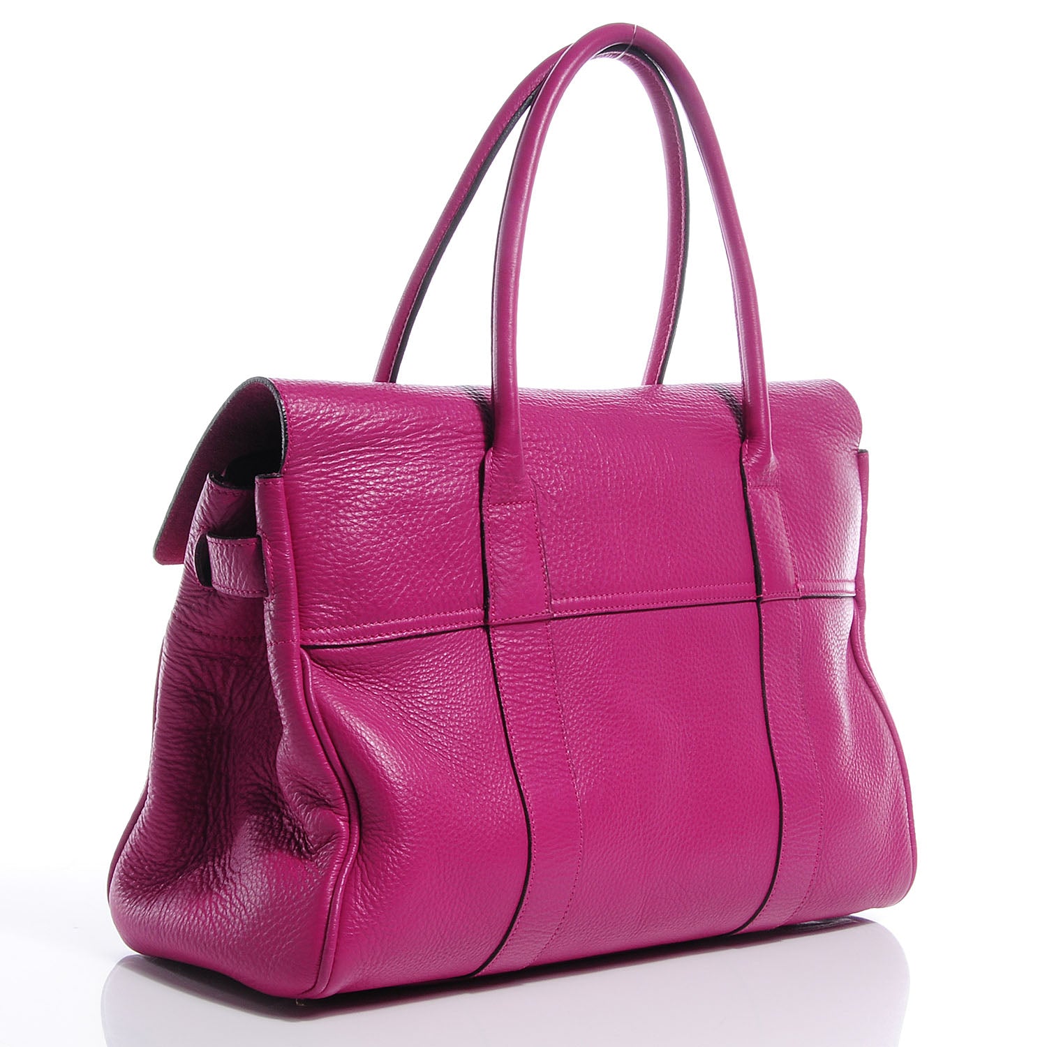 Mulberry Spongy Pebbled Leather Bayswater Hot Fuchsia 3 of 8