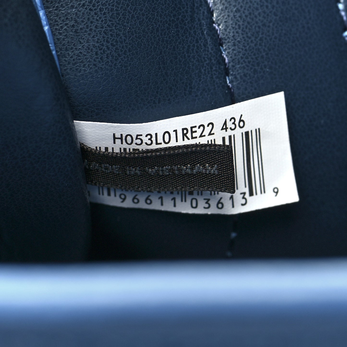 Grained Calfskin Mini The Tote Bag Spring Blue