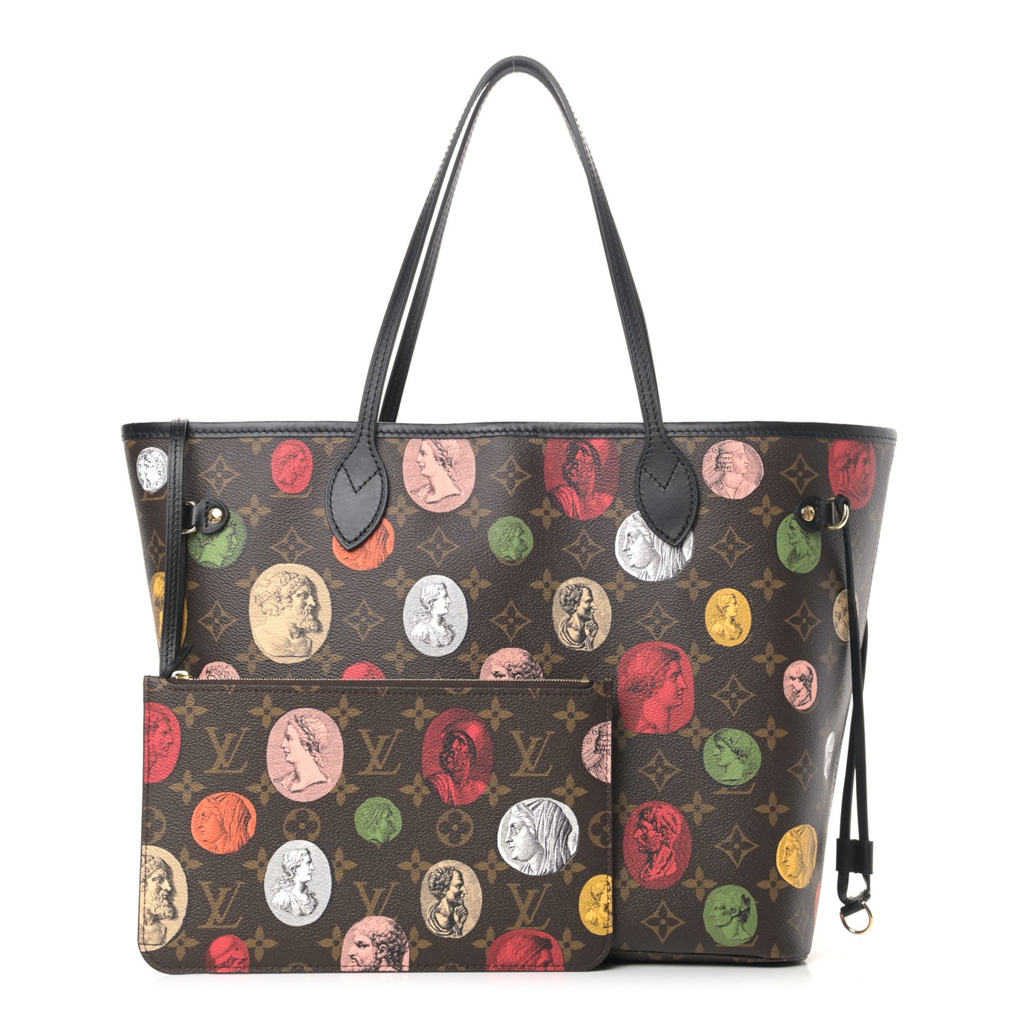 X FORNASETTI Monogram Cameo Neverfull MM