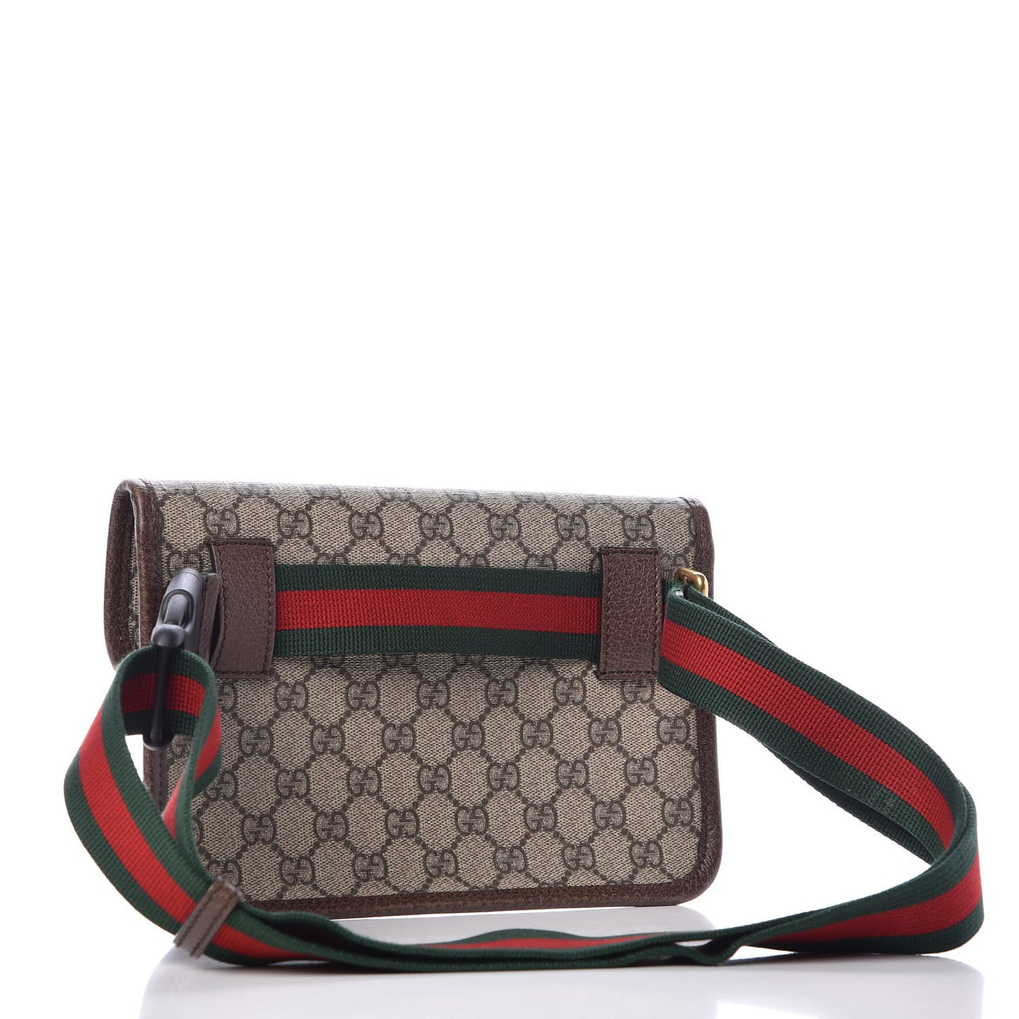 GG Supreme Monogram Neo Vintage Web Belt Bag Brown