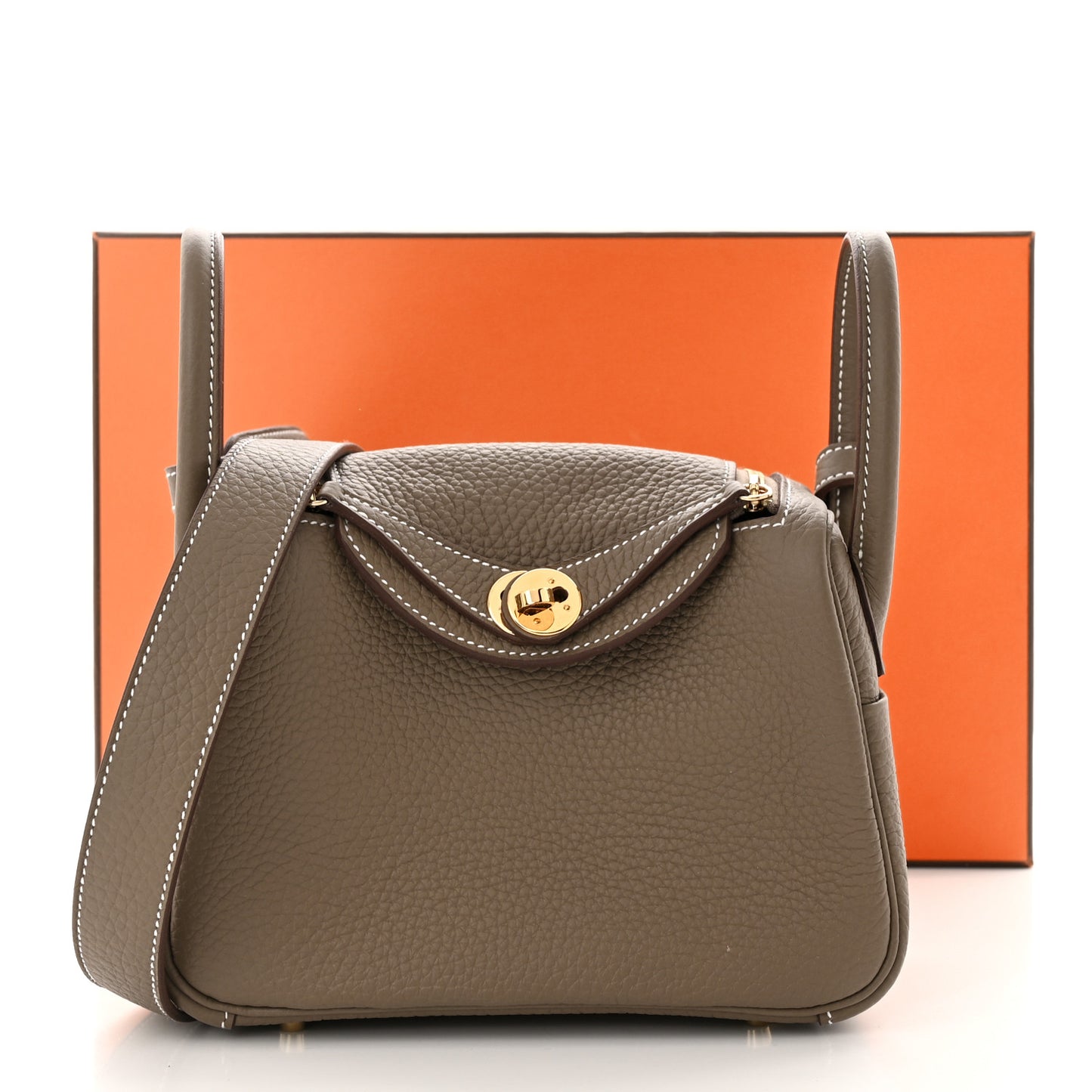 Taurillon Clemence Mini Lindy 20 Etoupe