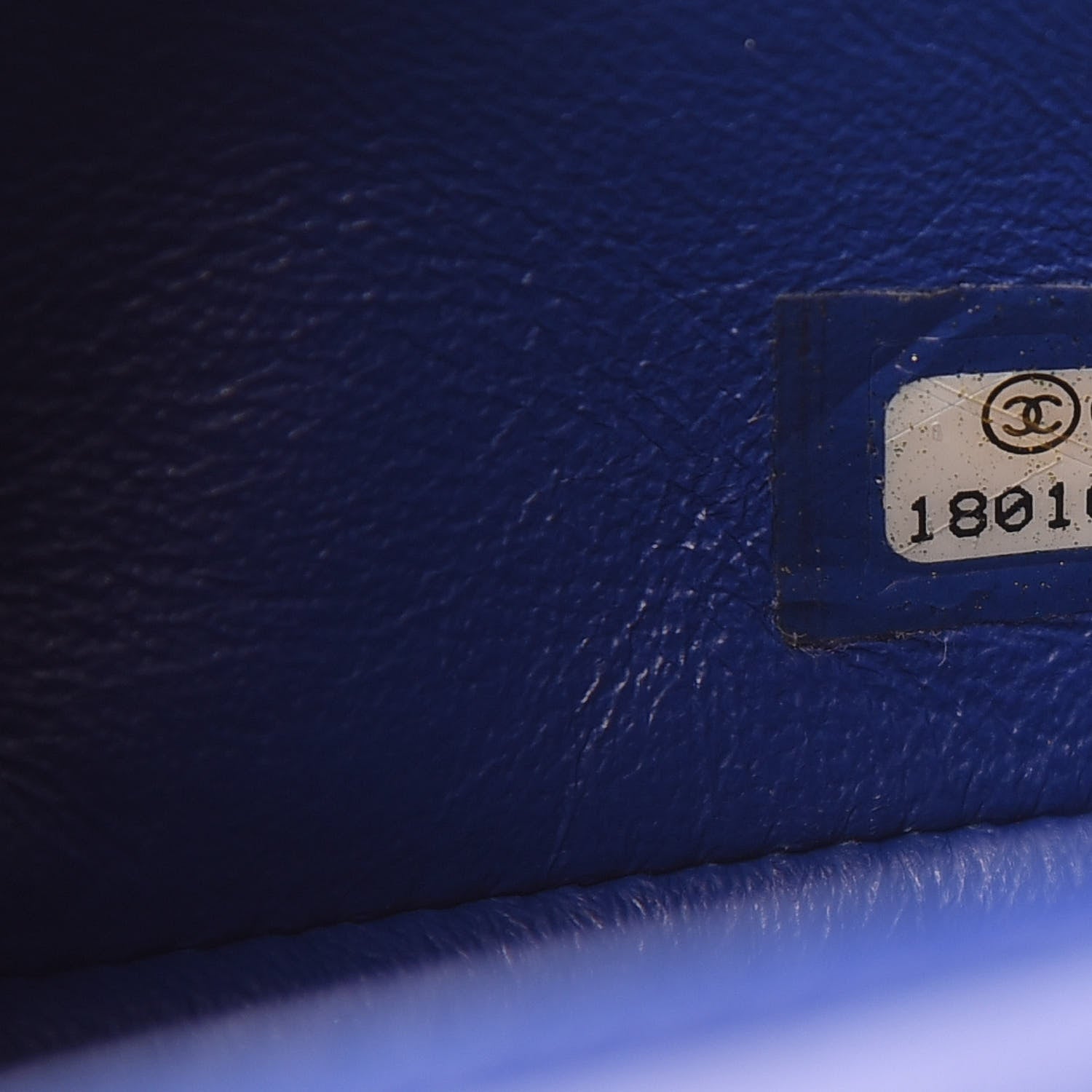 Chanel Lambskin Quilted Mini Rectangular Flap Blue 7 of 11