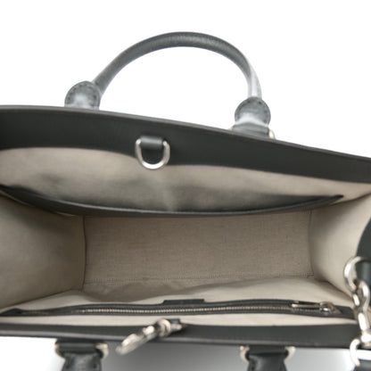 Gucci GG Supreme Monogram Textured Dollar Calfskin Medium Ophidia Tote Grey Black Graphite Grey 5 of 10