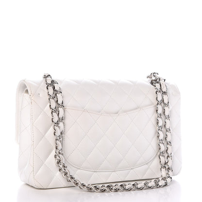 Chanel Caviar Quilted Medium Double Flap White 3 of 12