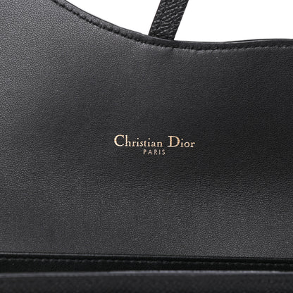 Christian Dior Grained Calfskin Saddle Chain Wallet Pouch Black 7 of 11