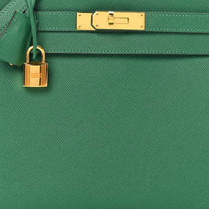 Hermes Epsom Kelly Sellier 28 Vert Vertigo 8 of 11