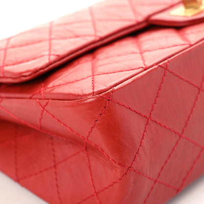 Chanel Aged Calfskin Quilted 2.55 Reissue 226 Flap Red 4 of 13