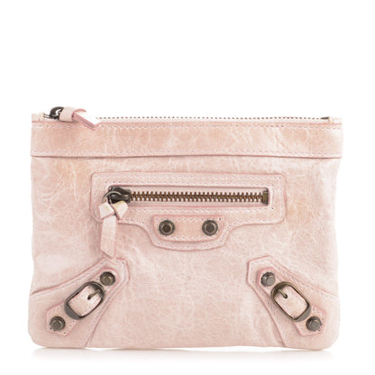 Balenciaga Chevre Classic Hardware M Porte-Monnaie Coin Purse Pale Rose 1 of 7