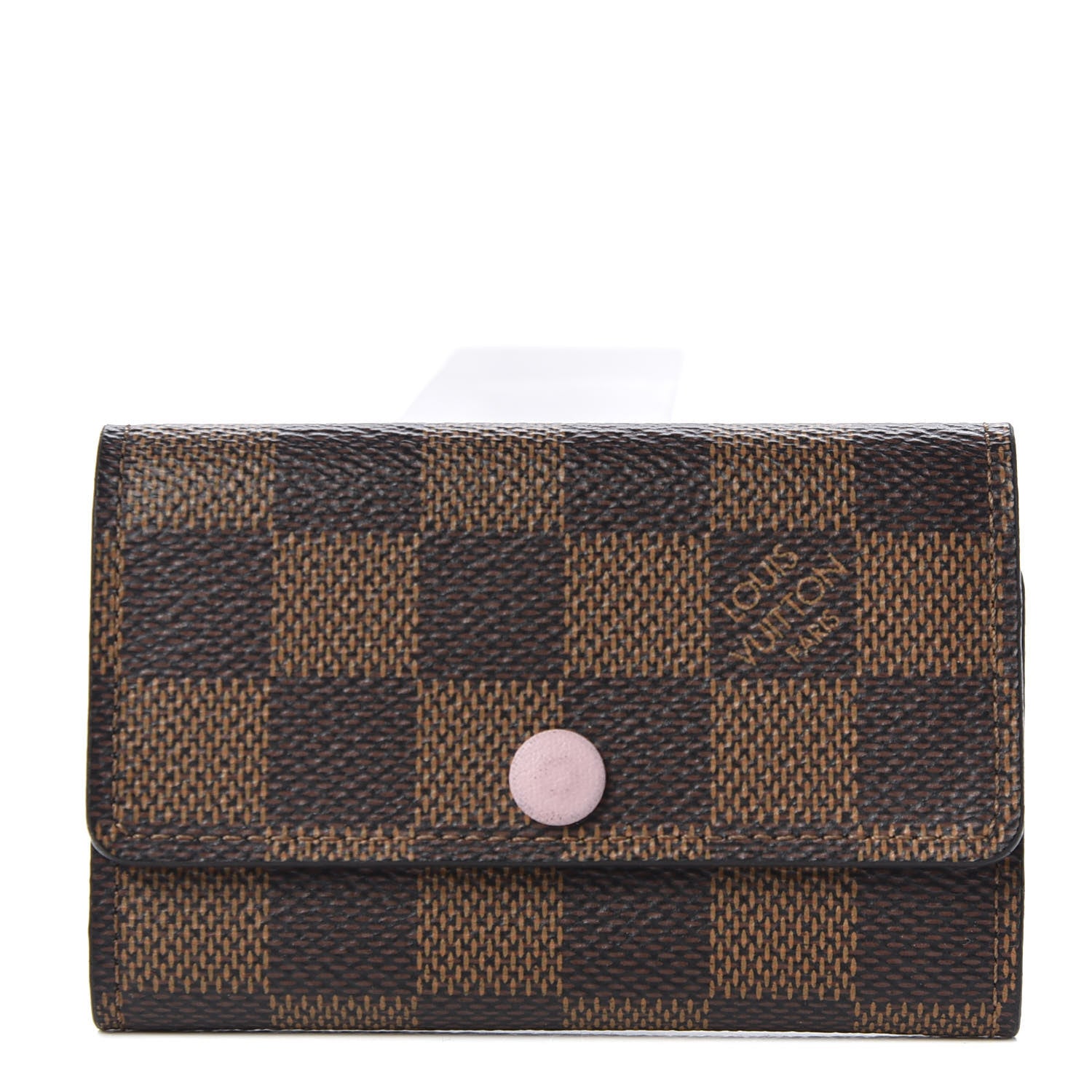 Louis Vuitton Damier Ebene Multicles 6 Key Holder Rose Ballerine 1 of 9