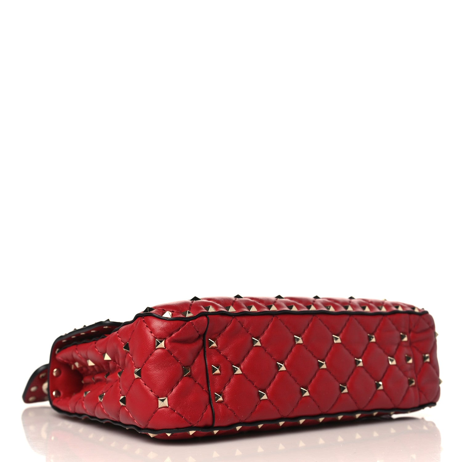Valentino Garavani Nappa Medium Rockstud Spike Shoulder Bag Rosso Valentino 4 of 8