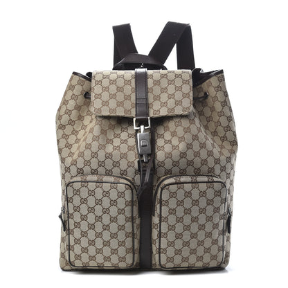 Gucci Monogram Backpack Dark Brown 1 of 12