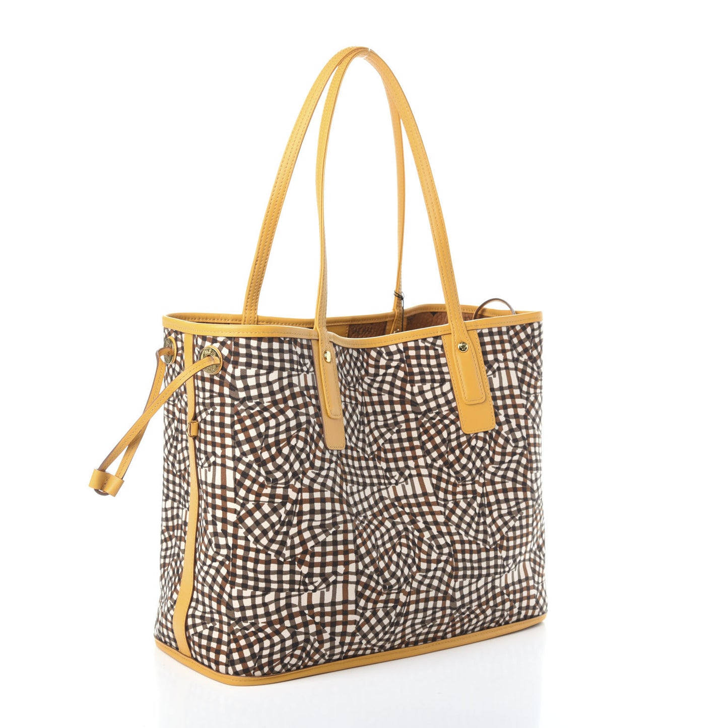 Visetos Medium Liz Reversible Shopper Tote Cognac Yellow