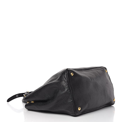 Prada Vitello Daino Tote Black 4 of 14
