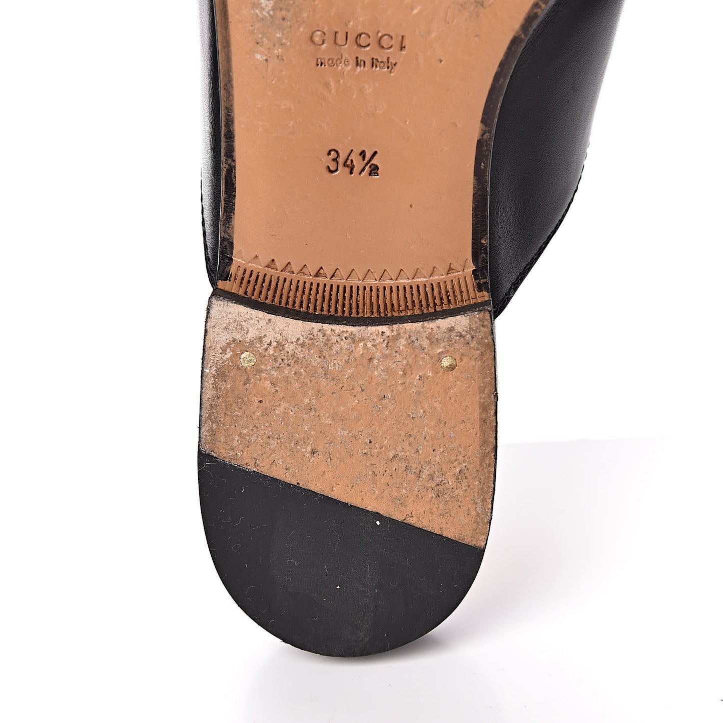 Calfskin Womens Princetown Slippers 34.5 Black