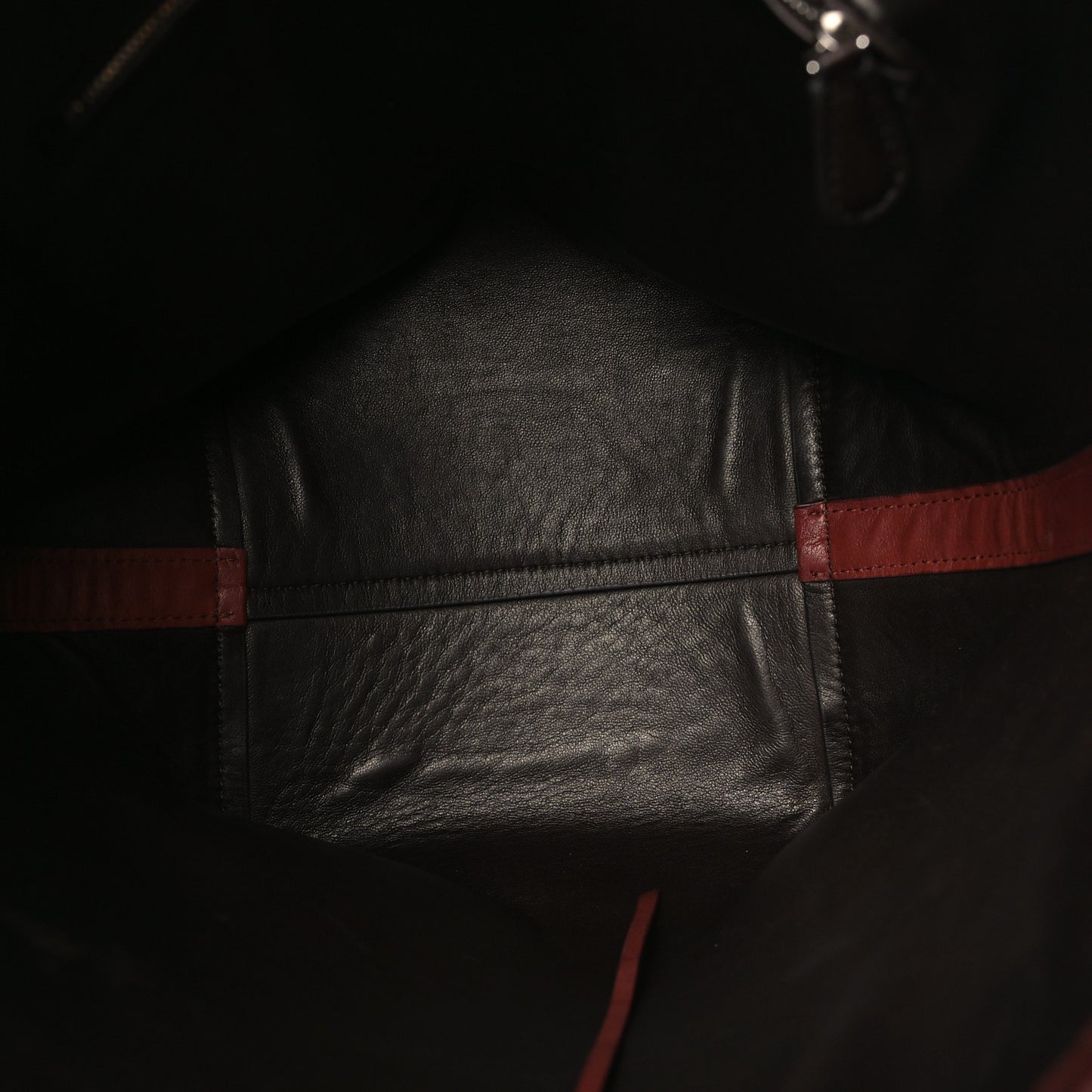 Polished Saddle Calfskin Medium N/S Park Tote Burnt Wood