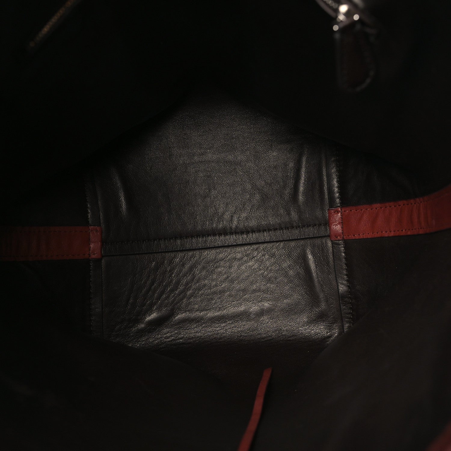 The Row Polished Saddle Calfskin Medium N/S Park Tote Burnt Wood 4 of 8