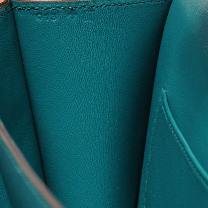 Hermes Epsom Constance Elan 25 Bleu Paon 8 of 8