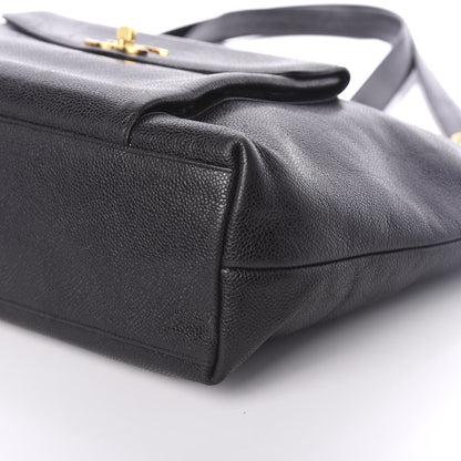 Chanel Caviar CC Shoulder Bag Black 11 of 11