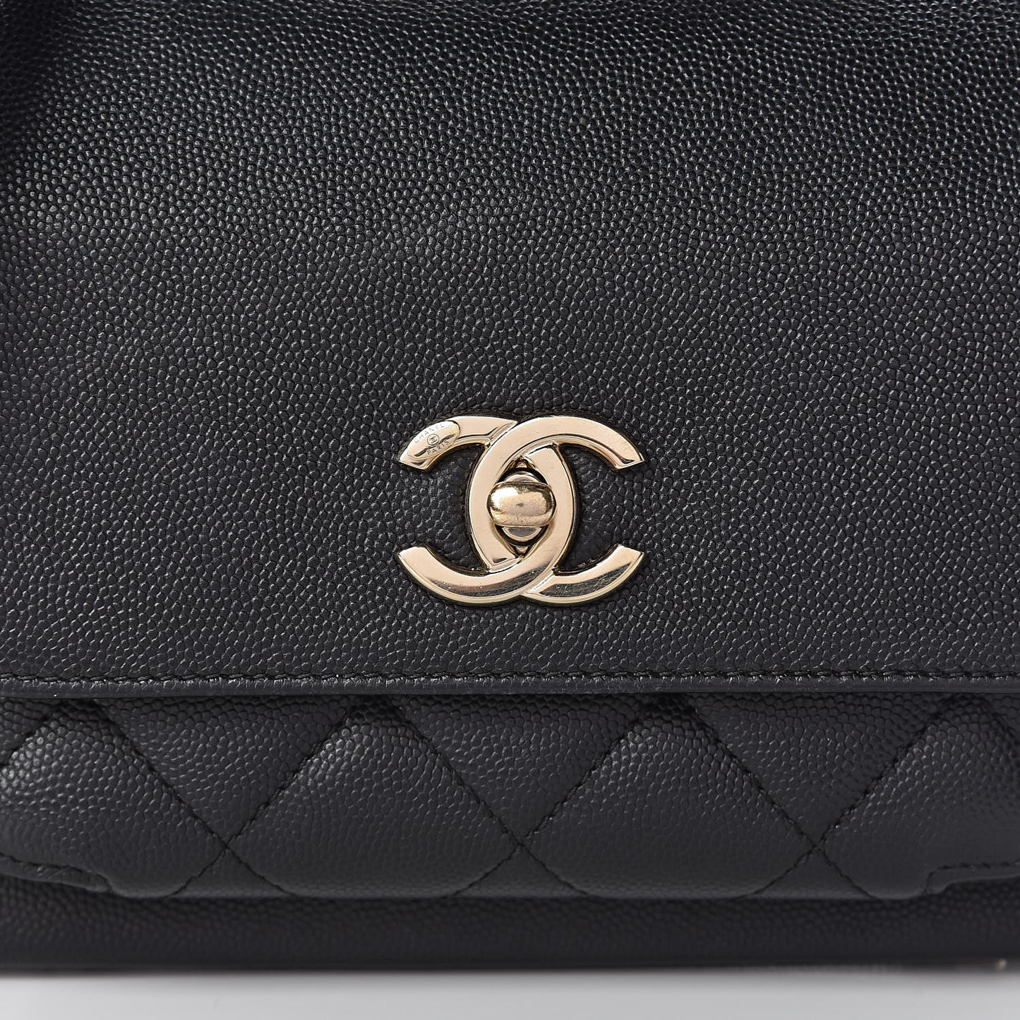 Caviar Quilted Small Business Affinity Flap Black