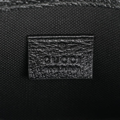 Gucci Monogram Jumbo GG Textured Dollar Calfskin Mini Horsebit 1955 Shoulder Bag Black 6 of 12