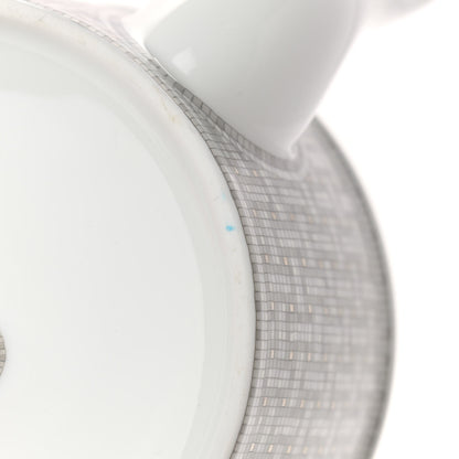 Hermes Porcelain Mosaique Au 24 Platine Coffee/Tea Pot Platinum 7 of 10