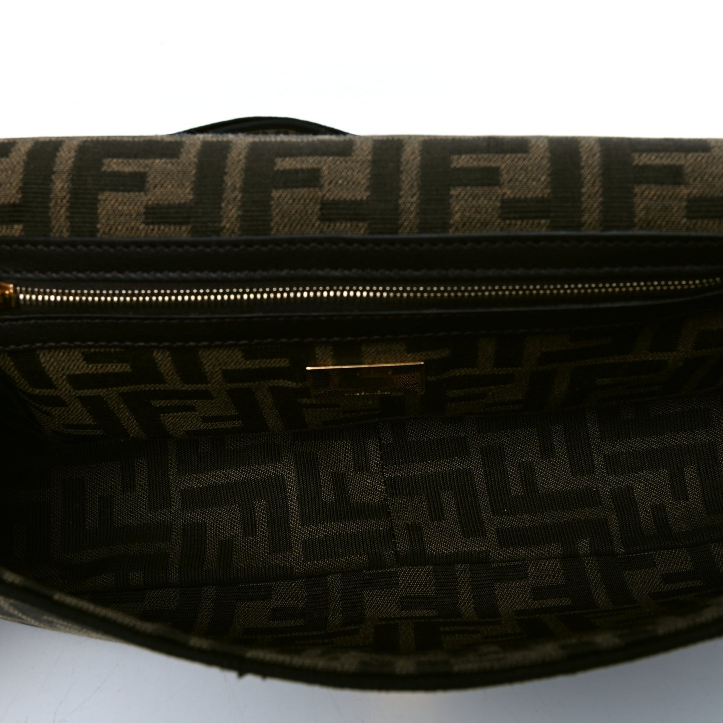 Fabric Jacquard FF 1974 Medium Baguette Tobacco Moro Black