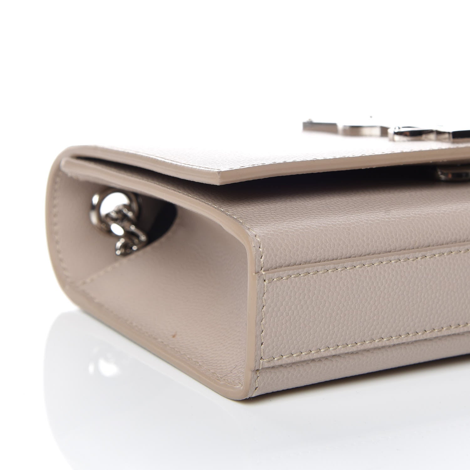 Saint Laurent Grain De Poudre Small Monogram Kate Satchel Nude Powder 5 of 9
