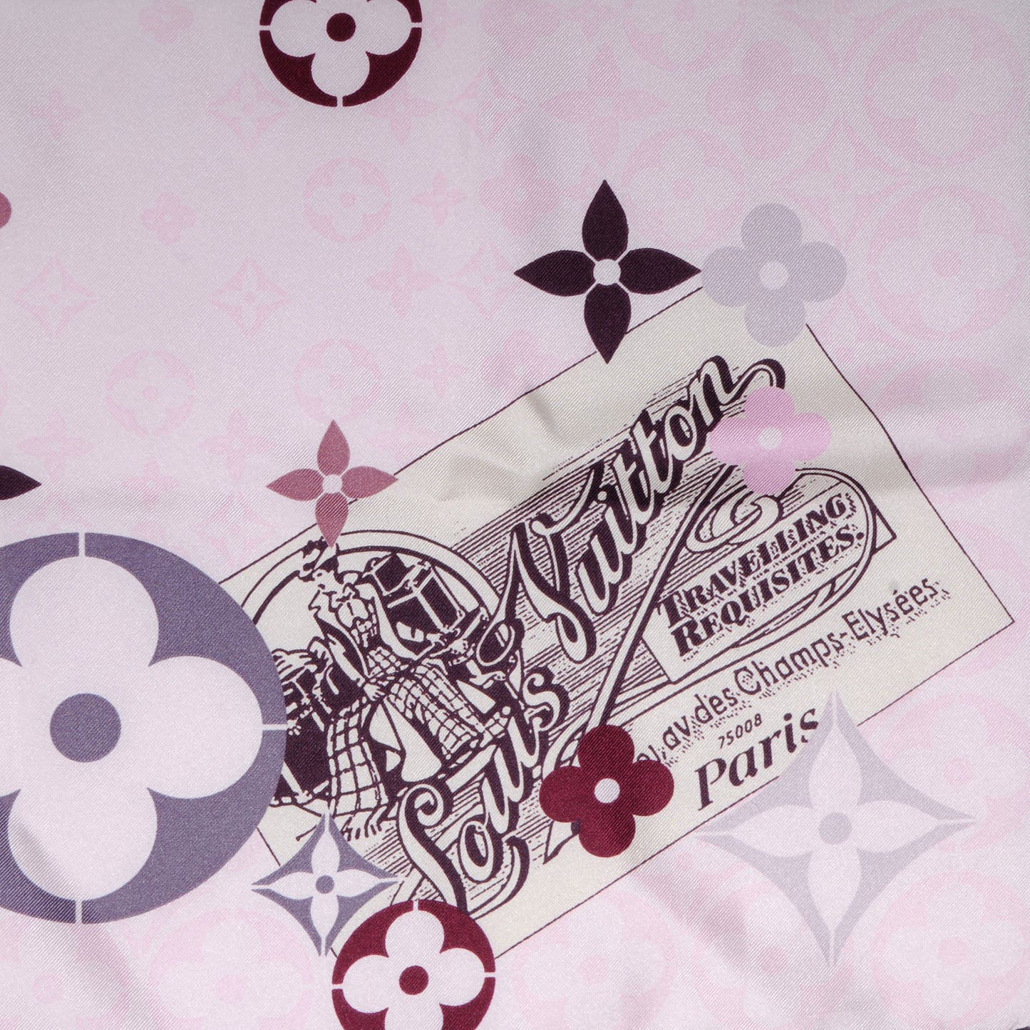 Silk Sweet Flowers Mini Square Scarf