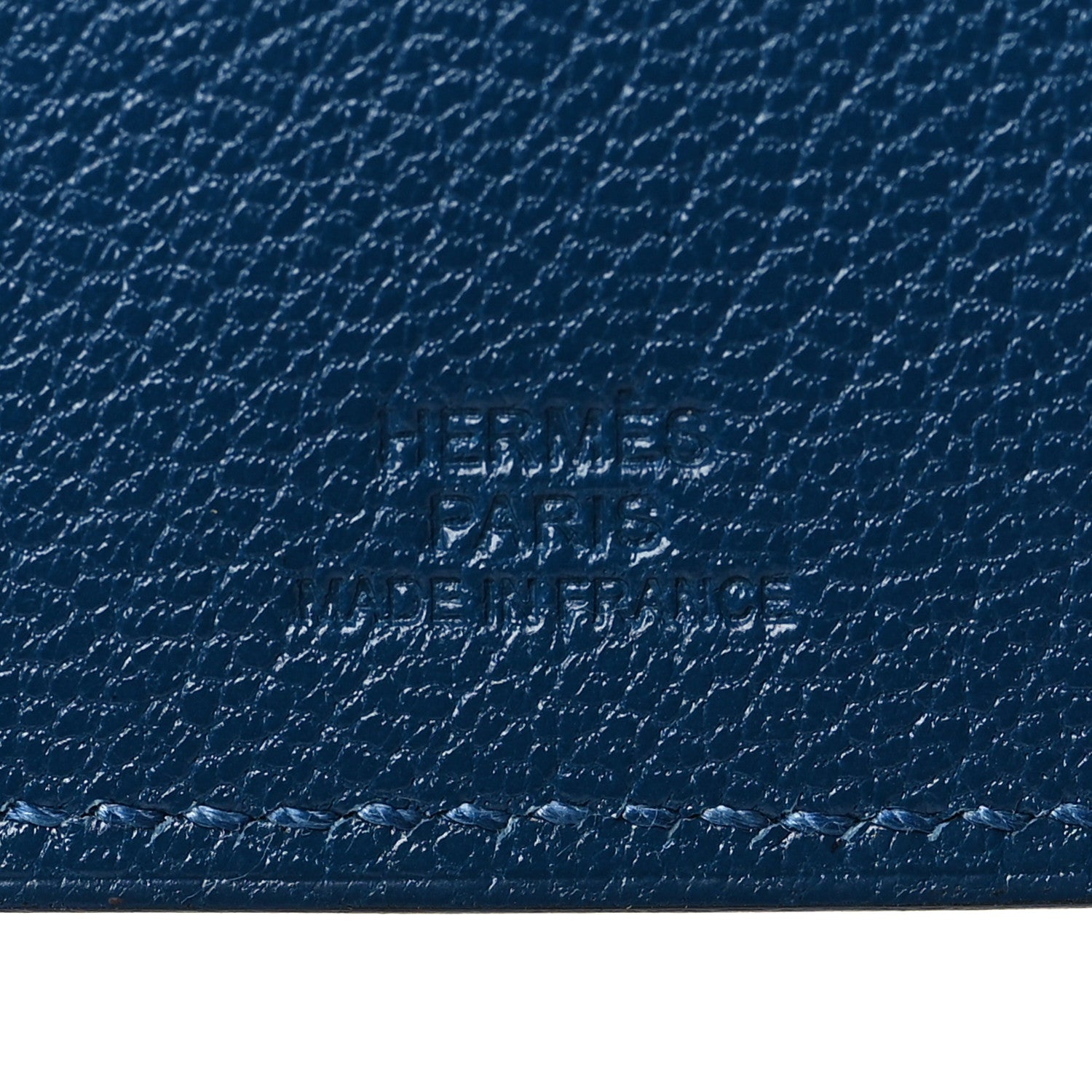 Hermes Chevre Mysore Tarmac Passport Holder Deep Bleu 6 of 8