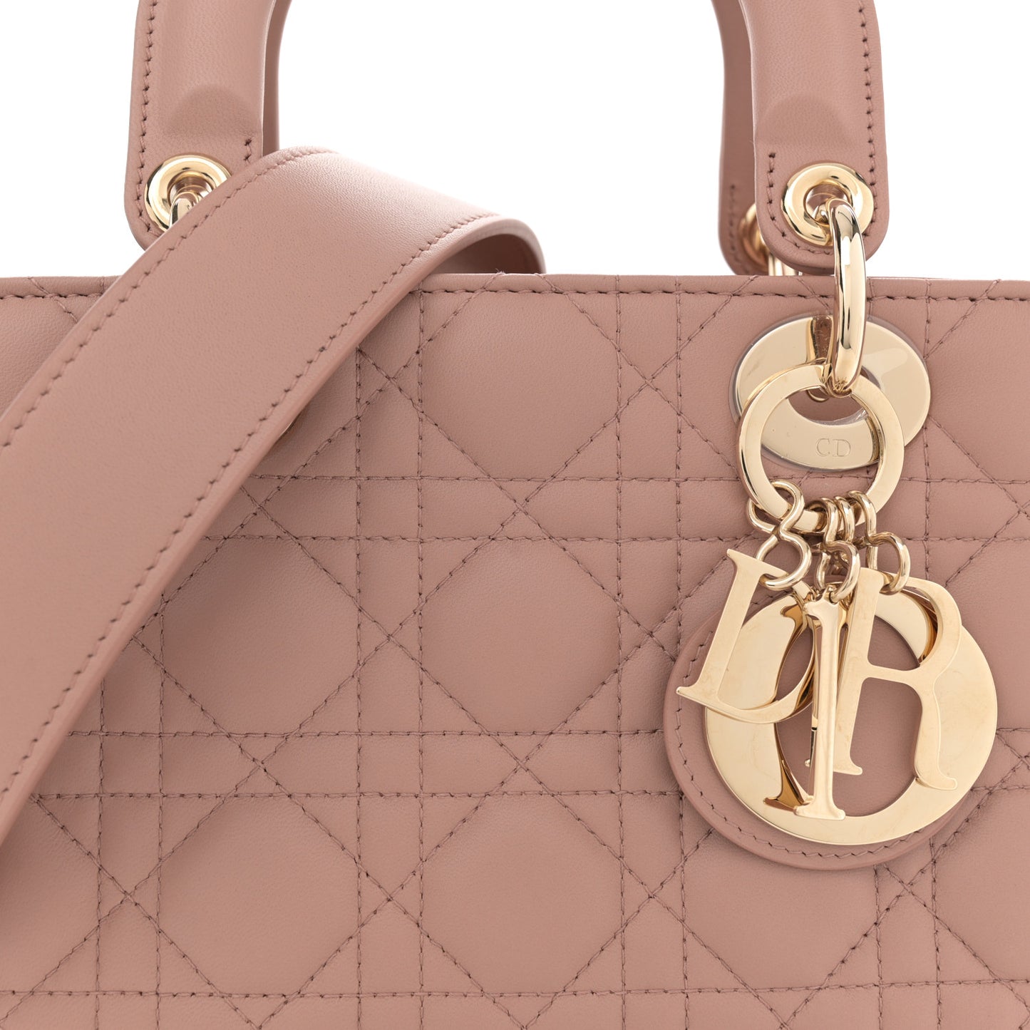 Lambskin Cannage Small My ABC Dior Lady Dior Blush
